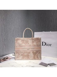 DIOR BOOK TOTE BAG IN EMBROIDERED CANVAS M929 Beige JH07017eI70