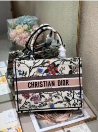 DIOR BOOK TOTE EMBROIDERED CANVAS BAG C1286-10 JH06943sj48