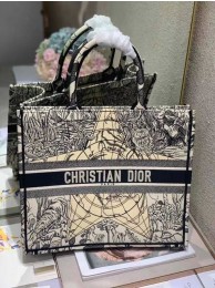 DIOR BOOK TOTE EMBROIDERED CANVAS BAG C1287-14 JH06945aT90