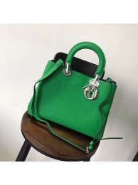 Dior Diorissimo Bag in Original Grainy Leather CD0678 green & silver-Tone Metal JH07482jW13