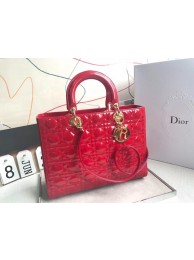 Dior GROTE LADY DIOR-TAS VAN LAMSLEER CAL44560 red JH07343Pg44