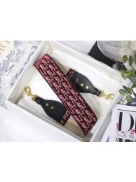 Dior Oblique Embroidered Velvet SHOULDER STRAP S8540CWVF-3 Burgundy JH06899sz95