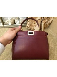 Fake 1:1 2015 Fendi winter best-selling model original leather 55211 purplish red JH08814kU97