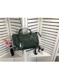 Fake Balenciaga The City Handbag Sheepskin 084334 green JH09439ET36