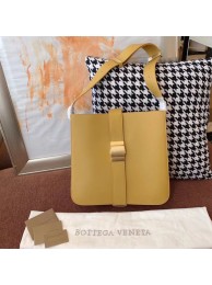 Fake Bottega Veneta Sheepskin Original Leather 578344 yellow JH09251Ty15