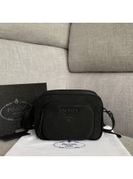 Fake Cheap Prada Nylon Shoulder Bag 81199 black JH05145Wq19