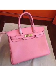 Fake Hermes original Epsom leather birkin bag H035 pink JH01519GM41