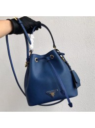 Fake Prada Galleria Saffiano Leather Bag 1BE032 Blue JH05193kd37