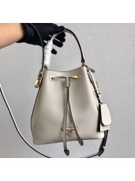 Fake Prada Galleria Saffiano Leather Bag 1BE032 White JH05199jp38