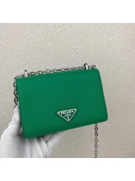 Fake Prada Saffiano leather mini shoulder bag 2BD032 green JH04989El40