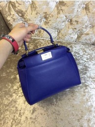 Fake Replica 2015 Fendi mini peekaboo bag calfskin leather 30320 royal blue JH08785Ml87