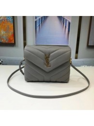 Fake Yves Saint Laurent Calfskin Leather Tote Bag 467072 grey JH07753dS46
