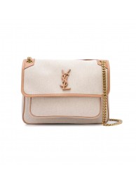 Fake Yves Saint Laurent IN CANVAS AND LEATHER Y698894H Apricot JH07717TR19