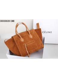 Fashion 2015 Celine classic nubuck leather with original leather 3341-4 light coffee JH06524EB73