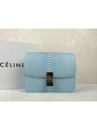 Fashion 2015 Celine Classic retro original true snakeskin 11042-1 sky blue JH06574FA65