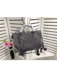 Fashion Imitation Balenciaga The City Handbag Sheepskin 084334 gray JH09442dK58