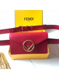 Fendi BELT BAG leather belt bag 8BM005 red JH08656rC81