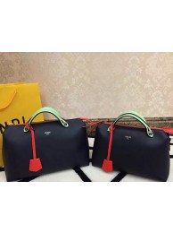 Fendi BY THE WAY Bag Calfskin Leather 55208 Black&Green&Orange JH08766TK61