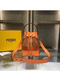 Fendi MON TRESOR PU Mini Handbag 8BS010 brown JH08574Bi78