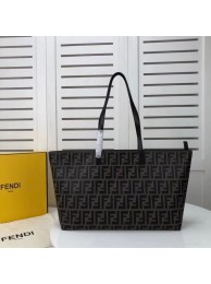 FENDI Shopper canvas bag F8008 brown JH08539fh25