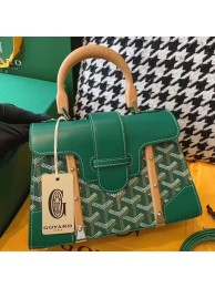 First-class Quality Goyard mini saigon tote bag 55632 green JH06625gc84