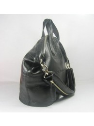 Givenchy black leather shoulder bag hand bag 20109 JH09114dC47