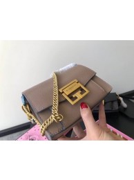 GIVENCHY GV3 leather and suede mini shoulder bag 1116 brown JH09040TV86