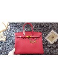 Hermes Birkin 35cm tote bag litchi leather H35 rose JH01700xf55