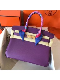 Hermes Birkin Tote Bag Original Togo Leather BK35 purple JH01521SS70