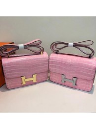 Hermes Constance Bag Croco Leather H6811 pink JH01652nw20