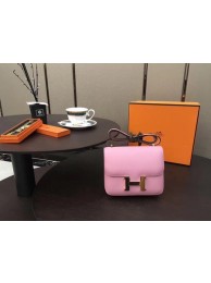 Hermes Constance Original Leatehr mini Shoulder Bag 8006 pink JH01625HF96