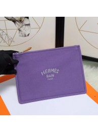 Hermes Cosmetic Bag H3700 Purple JH01297vp28
