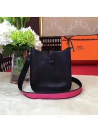 Hermes Evelyne original togo leather mini Shoulder Bag H1187 black JH01567vj67