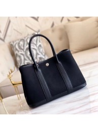 Hermes Garden Party 36cm Tote Bags Original Leather A3698 Black JH01321kH95