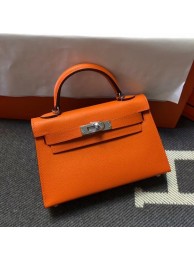 Hermes Kelly 20cm Tote Bag Original Leather KL20 orange JH01535Wc12