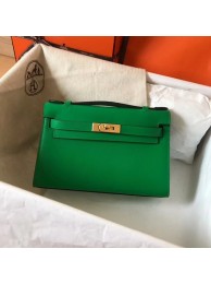 Hermes original epsom leather kelly Tote Bag KL2833 green JH01528yN38