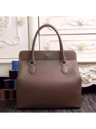 Hermes original leather toolbox handbag 3069 gray JH01616WA48