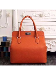 Hermes original leather toolbox handbag 3069 orange JH01617qL41