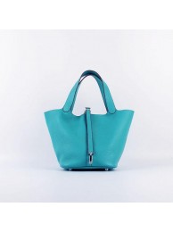 Hermes Picotin 18cm Bags togo Leather 8615 blue JH01860Je99