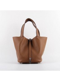 Hermes Picotin 22cm Bags togo Leather 8616 coffee JH01849uq12