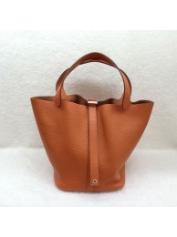 Hermes Picotin Lock 22cm Bags togo Leather 1048 Orange JH01718qx37