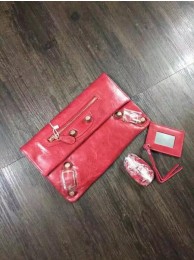 High Quality 2015 Balenciaga clutch bag 4409 red JH09460WY31