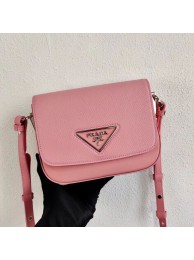 High Quality Fake Prada Saffiano leather mini shoulder bag 2BD249 pink JH04980WC64