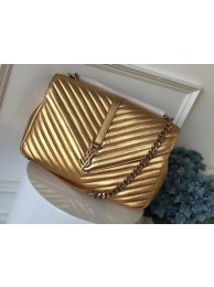 High Quality Fake YSL Flap Bag Calfskin Leather 392738 gold JH08241nD19