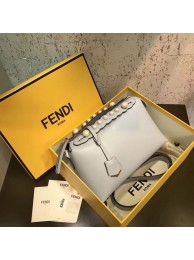 High Quality Imitation Fendi BY THE WAY REGULAR leather Boston bag 8BL124A white JH08605YP94