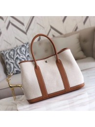 High Quality Imitation Hermes Garden Party 36cm Tote Bags Original Leather H3698 Brown JH01309dt82