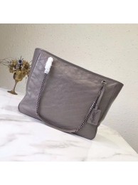 High Quality Imitation YSL NIKI SHOPPING BAG Calf Leather 5569 grey JH08159dt82