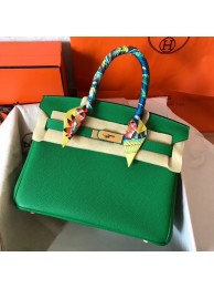 High Quality Replica Hermes Birkin Tote Bag Original Togo Leather BK35 green JH01524lk70