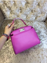 Imitation 2015 Fendi mini peekaboo bag calfskin leather 30320 purple JH08786Jf44