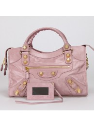 Imitation Balenciaga The City Handbag 084832 pink JH09467Ru69